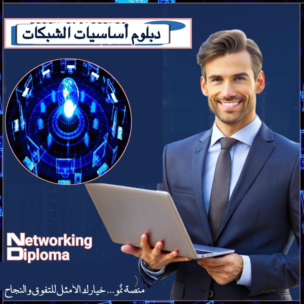 دبلوم أساسيات شبكات الحاسوب للمبتدئين من الصفر حتى الإحتراف