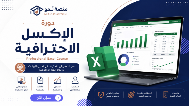 دورة الأكسل الاحترافية